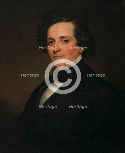 Portrait of the pianist and composer Felix Mendelssohn Bartholdy (1809-1847). Creator: Hensel, Wilhelm (1794-1861).