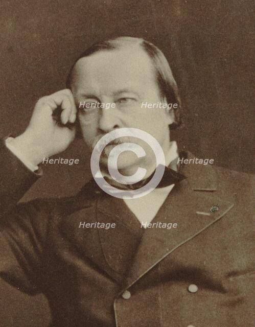 Portrait of the pianist and composer Félix Le Couppey (1811-1887), 1860. Creator: Anonymous.