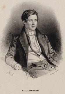 Portrait of the pianist and composer Franz Hünten (1793-1878). Creator: Maurin, Antoine (1793-1860)