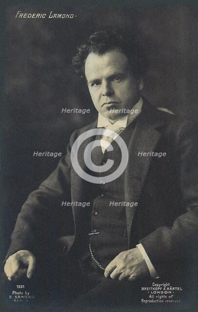 Portrait of the pianist and composer Frederic Lamond (1868-1948). Creator: Sandau, Ernst (1880-1918).