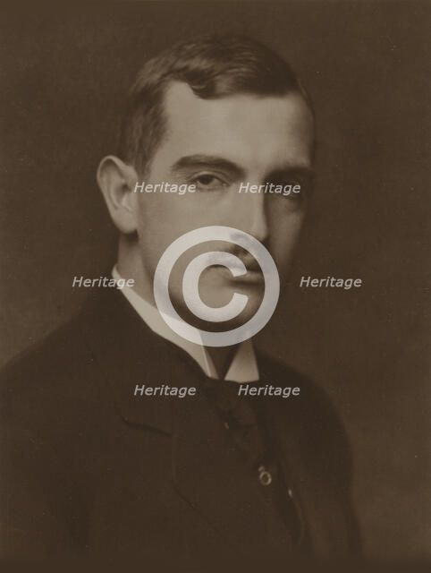 Portrait of the pianist and composer Fridtjof Backer-Grøndahl (1885-1959), 1922. Creator: Rude, Ernest (1871-1948).