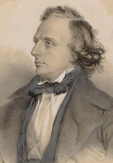 Portrait of the pianist and composer Henry Litolff (1818-1891) , 1849. Creator: Brüggemann, Theodor (1822-1888)