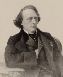 Portrait of the pianist and composer Henry Litolff (1818-1891) , 1858. Creator: Lemoine, Alfred (1824-1881)