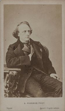 Portrait of the pianist and composer Henry Litolff (1818-1891) . Creator: Photo studio Mayer & Pierson