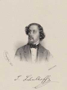 Portrait of the pianist and composer Julius Schulhoff (1825-1898) , 1850. Creator: Prinzhofer, August (1817-1885)