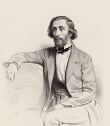 Portrait of the pianist and composer Julius Schulhoff (1825-1898) , 1854. Creator: Alophe, Marie-Alexandre Menut (1812-1883)