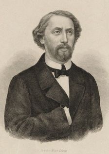 Portrait of the pianist and composer Julius Schulhoff (1825-1898) , 1860. Creator: Anonymous