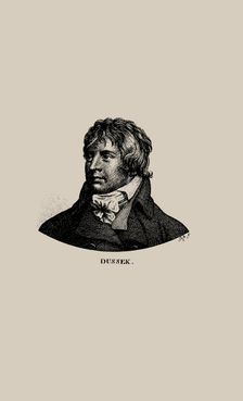 Portrait of the pianist and composer Johann Ladislaus Dussek (1760-1812)