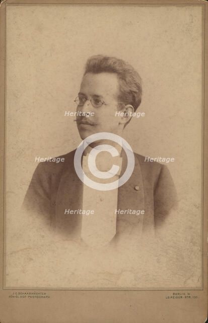 Portrait of the pianist and composer José Vianna da Motta (1868-1948), c. 1898. Creator: Schaarwächter, Julius Cornelius (1847-1904).