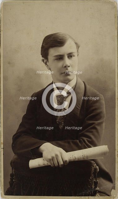 Portrait of the pianist and composer Josef Casimir Hofmann (1876-1957), ca 1896. Creator: Photo studio V. Vysotsky, Kiev  .