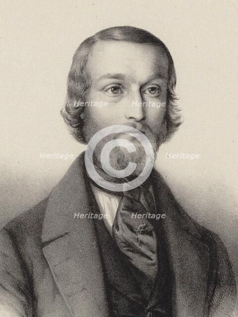 Portrait of the pianist and composer Joseph Schad (1812-1879). Creator: Charpentier, Auguste (1815-1880).