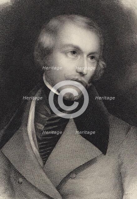 Portrait of the pianist and composer Joseph Schad (1812-1879). Creator: Schad, Aquilin (1815-?).