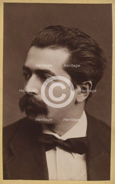 Portrait of the pianist and composer Józef Wieniawski (1837-1912), c. 1875. Creator: Luckhardt, Fritz (1843-1894).