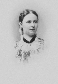 Portrait of the pianist and composer Luise Adolpha Le Beau (1850-1927), 1872. Creator: Anonymous