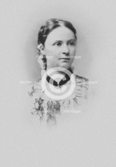 Portrait of the pianist and composer Luise Adolpha Le Beau (1850-1927), 1872. Creator: Anonymous.