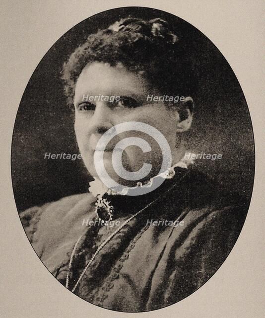 Portrait of the pianist and composer Luise Adolpha Le Beau (1850-1927), c. 1909. Creator: Anonymous.