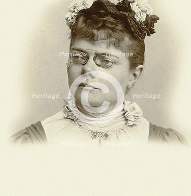 Portrait of the pianist and composer Laura Valborg Aulin (1860-1928). Creator: Anonymous.