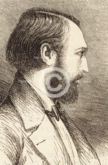 Portrait of the pianist and composer Louis Lacombe (1818-1884). Creator: Anonymous.