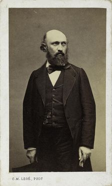 Portrait of the pianist and composer Louis Lacombe (1818-1884). Creator: Legé, Georges-Mathurin (active 1860-1880)