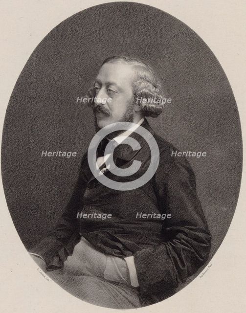 Portrait of the pianist and composer Stephen Heller (1813-1888), 1860.