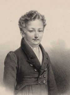 Portrait of the pianist and composer Sigismund Thalberg (1812-1871) , 1826. Creator: Vigneron, Pierre Roch (1789-1872)