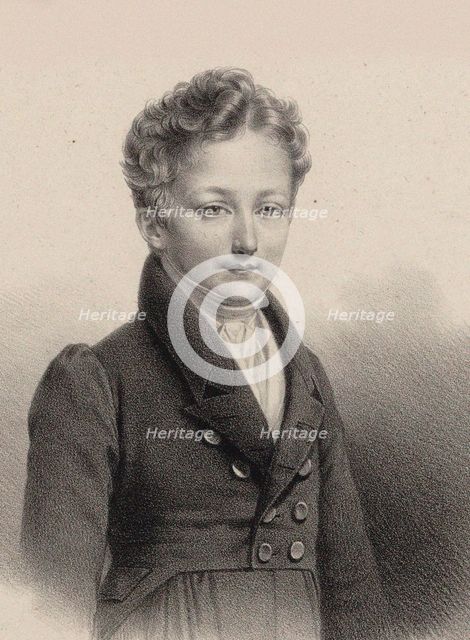 Portrait of the pianist and composer Sigismund Thalberg (1812-1871) , 1826. Creator: Vigneron, Pierre Roch (1789-1872).
