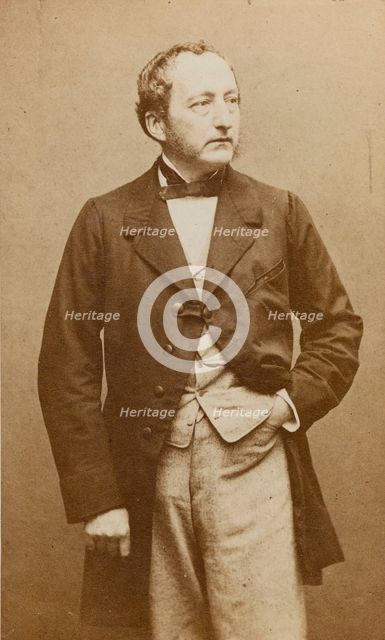 Portrait of the pianist and composer Sigismund Thalberg (1812-1871) , ca 1860. Creator: Carjat, Étienne (1828-1906).