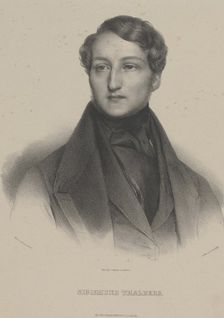 Portrait of the pianist and composer Sigismund Thalberg (1812-1871) , c. 1850. Creator: Lange, Carl (1804-1874)