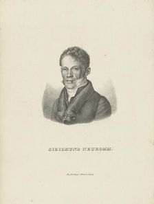 Portrait of the pianist and composer Sigismund von Neukomm (1778-1858), c. 1830. Creator: Breitkopf & Härtel