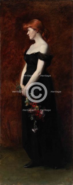 Portrait of the pianist Miss Mosher, c1887. Creator: Roederstein, Ottilie Wilhelmine (1859-1937).