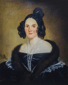 Portrait of the pianist, singer and composer Elena Asachi, née Teyber (1789-1877). Creator: Anonymous