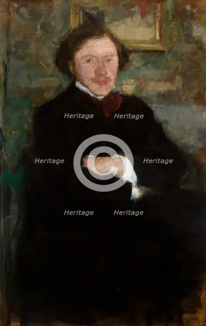 Portrait of the Pianist Prof. Antoni Dieth, 1908. Creator: Olga Boznanska.