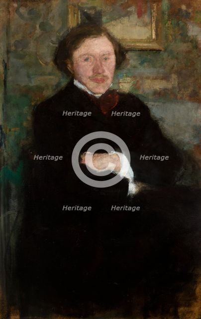 Portrait of the Pianist Prof. Antoni Dieth, 1908. Creator: Olga Boznanska.
