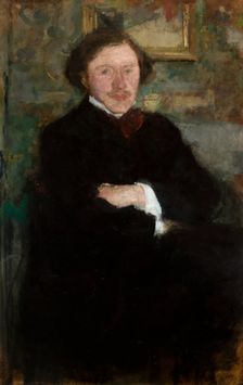 Portrait of the Pianist Prof. Antoni Dieth, 1908. Creator: Olga Boznanska