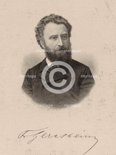 Portrait of the pianist und composer Friedrich Gernsheim (1839-1916), 1875.