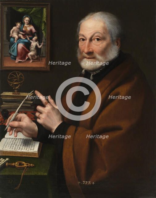 Portrait of the poet and medallist Giovanni Battista Caselli, 1557-1558.