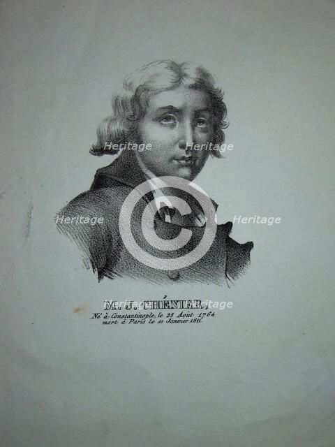 Portrait of the poet and dramatist Marie-Joseph Chénier (1764-1811). Artist: Anonymous  