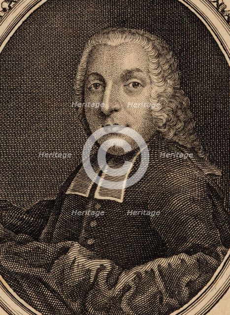 Portrait of the poet and librettist Pietro Metastasio (1698-1782). Creator: Anonymous.