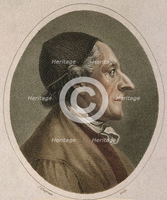 Portrait of the poet and physiognomist Johann Kaspar Lavater (1741-1801), 1813.