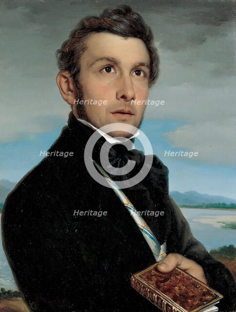 Portrait of the poet and writer Tommaso Grossi, 1826. Creator: Carnovali, Giovanni (1804-1873).