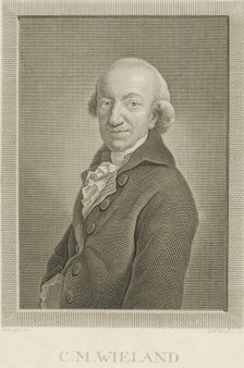 Portrait of the Poet and writer Christoph Martin Wieland (1733-1813), 1797. Creator: Bause, Johann Friedrich (1738-1814)
