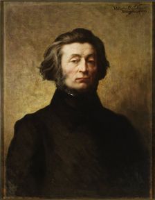 Portrait of the poet Adam Mickiewicz (1798-1855), 1899. Creator: Ciesielski, Wladyslaw (1845-1901)