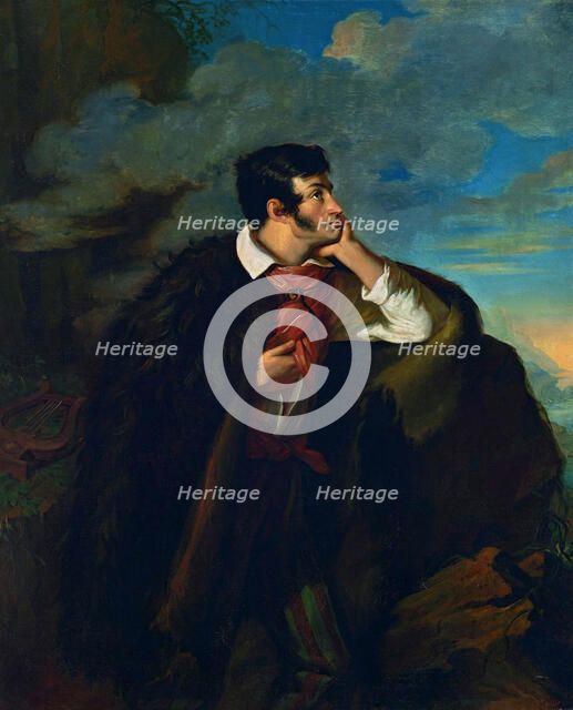 Portrait of the poet Adam Mickiewicz (1798-1855) on the Ayu-Dag Mountain, 1828.