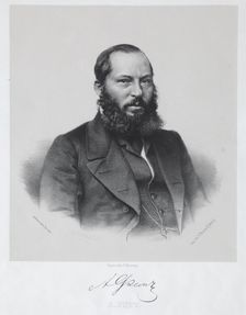 Portrait of the poet Afanasy Fet (1820-1892)