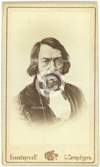 Portrait of the Poet Aleksey Khomyakov (1804-1860), 1850s.