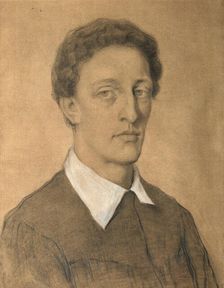 Portrait of the poet Alexander Blok (1880-1921), 1906. Creator: Gippius, Tatyana Nikolaevna (1877-?)