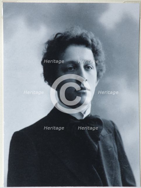 Portrait of the Poet Alexander Blok (1880-1921), 1907. Artist: Zdobnov, Dmitri Spiridonovich (End of 19th cen.)