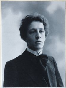 Portrait of the Poet Alexander Blok (1880-1921), 1907. Artist: Zdobnov, Dmitri Spiridonovich (End of 19th cen.)