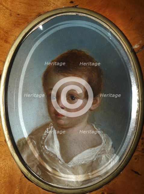 Portrait of the poet Alexander Sergeyevich Pushkin (1799-1837) as child.