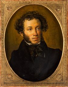 Portrait of the poet Alexander Sergeyevich Pushkin (1799-1837), Second quarter of the 19th cen